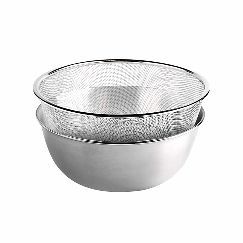 304 Stainless Steel Drain Basket Kitchen Tool Rice Washing Vegetables Wash Fruit Basket Multi-Function Water Filter Basket Sesame Washing Basin