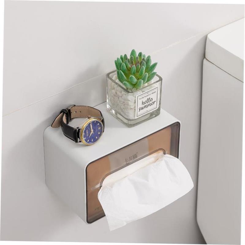 Toilet Tissue Paper Holder Shelf Bathroom Kitchen Towel Roll