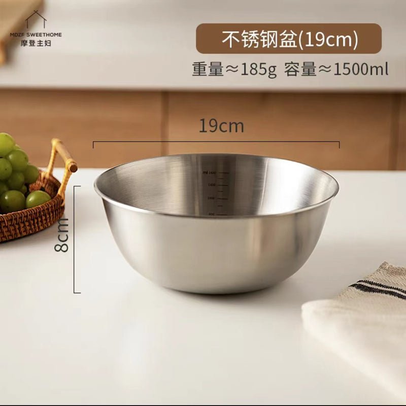 304 Stainless Steel Drain Basket Kitchen Tool Rice Washing Vegetables Wash Fruit Basket Multi-Function Water Filter Basket Sesame Washing Basin