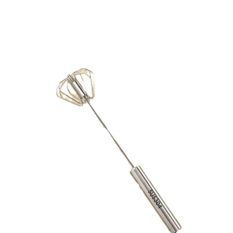 German Stainless Steel Semi-automatic Egg Beater Kitchen Baking Rotate Press Type Mixer Butter Blender