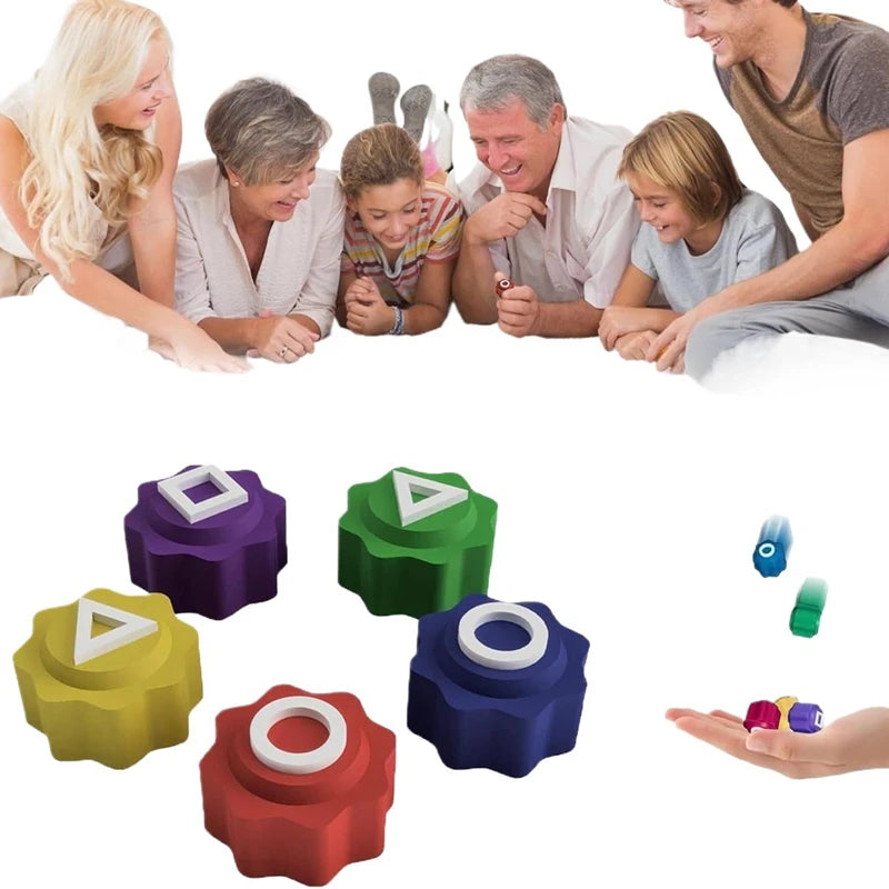 Korean Folk Game Sets Dice Party Game Props Square Circle Triangle Family Stone Catching Game Props Gonggi Jack Set For Kid Set