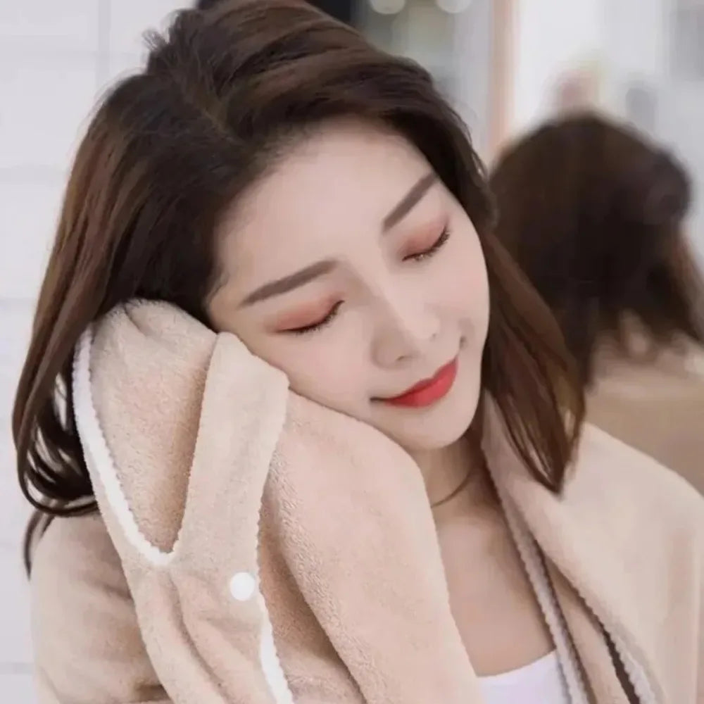 Wearable Style Bath Towels Soft Absorbent Towel Dress Thickened Water Absorbing Bathrobe Wearable Camisole Coral Fleece Towel