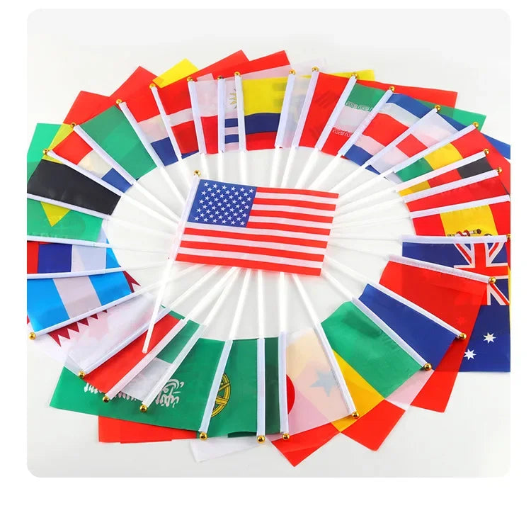 8linii Oscam Smal flags White Red Europa polish flag Europe poland Indoor Outdoor Hand Held