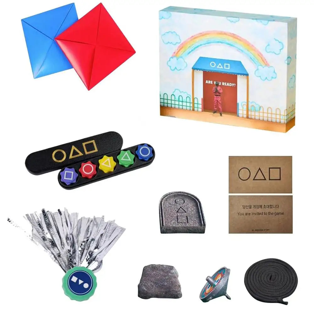 Korean Folk Traditional Game Set Jebi Chagi Gong-gi Biseokchigi Paeng-y DDAKJI Family Board Game