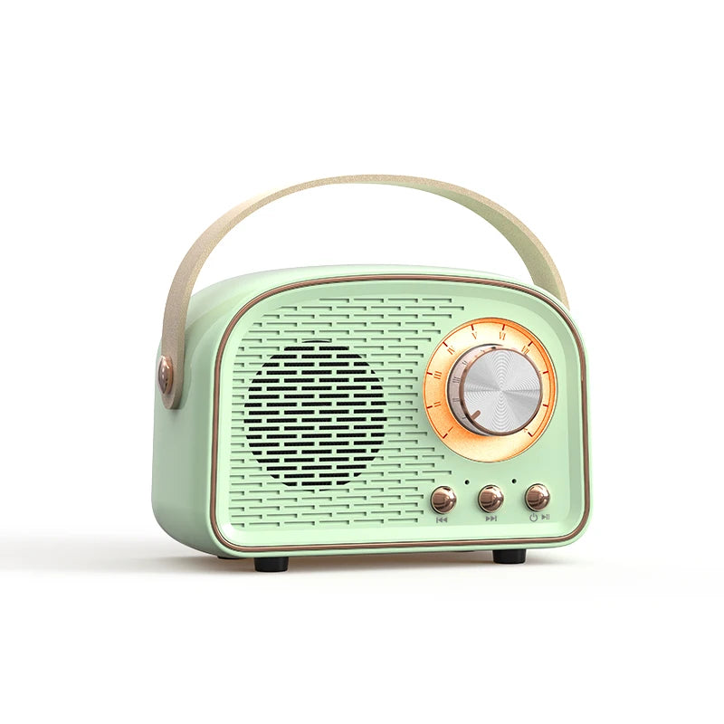Retro Mini Bluetooth Speaker DW21 Classical Music Player Sound Stereo Subwoofer Portable Decoration Speakers Home Music Player
