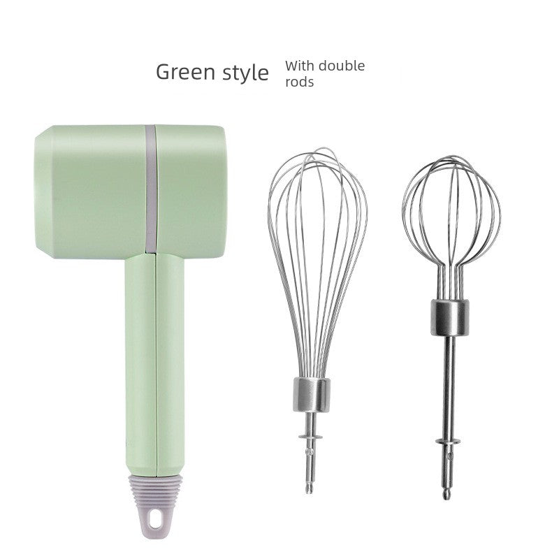 New Arrival Cross-Border Wireless Electric Whisk Charging Handheld Small Cream Blender Two-in-One Stirring Garlic Press