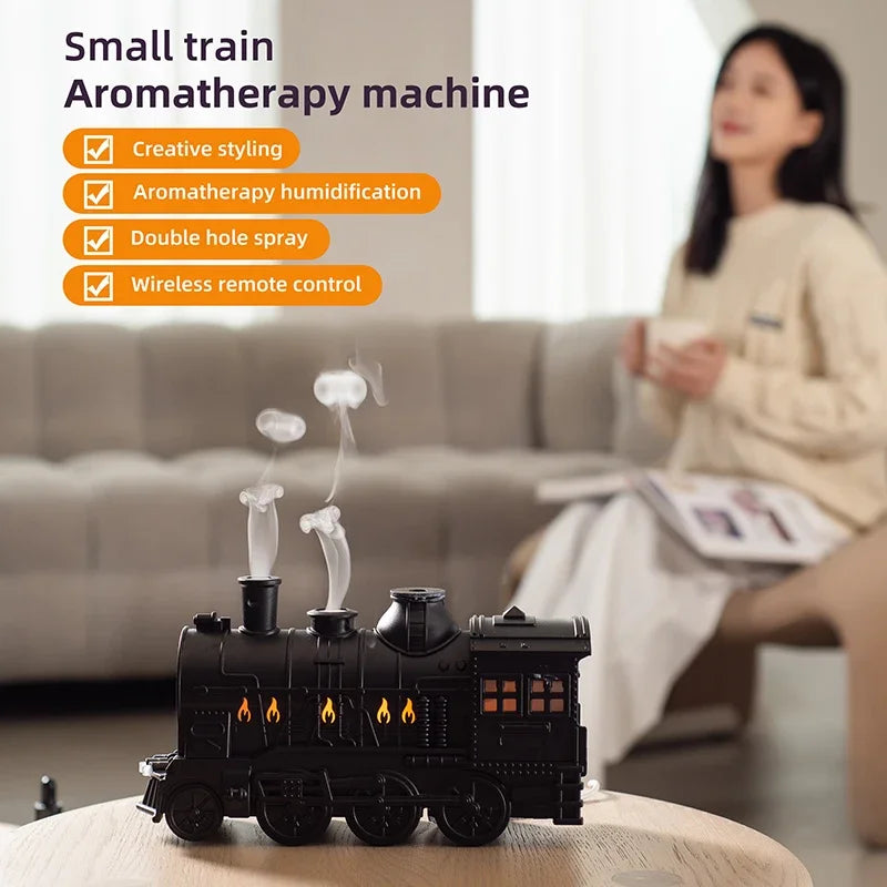 New 300ML Train Air Humidifier Ultrasonic Aromatherapy Diffuser USB Fragrance Essential Oil Aroma Difusor Jellyfish Humidifier