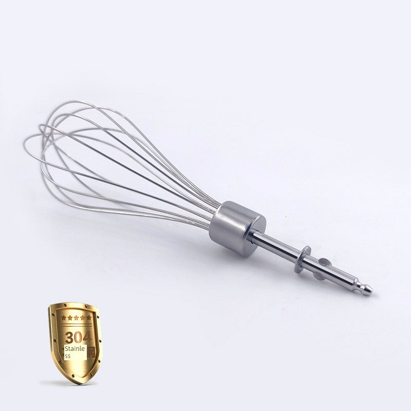 Wireless Electric Whisk Accessories Stirring Rod 12 Lines Egg Stirring Rod Mixing Head 304 Stainless Steel Eggbeater Head Neutral