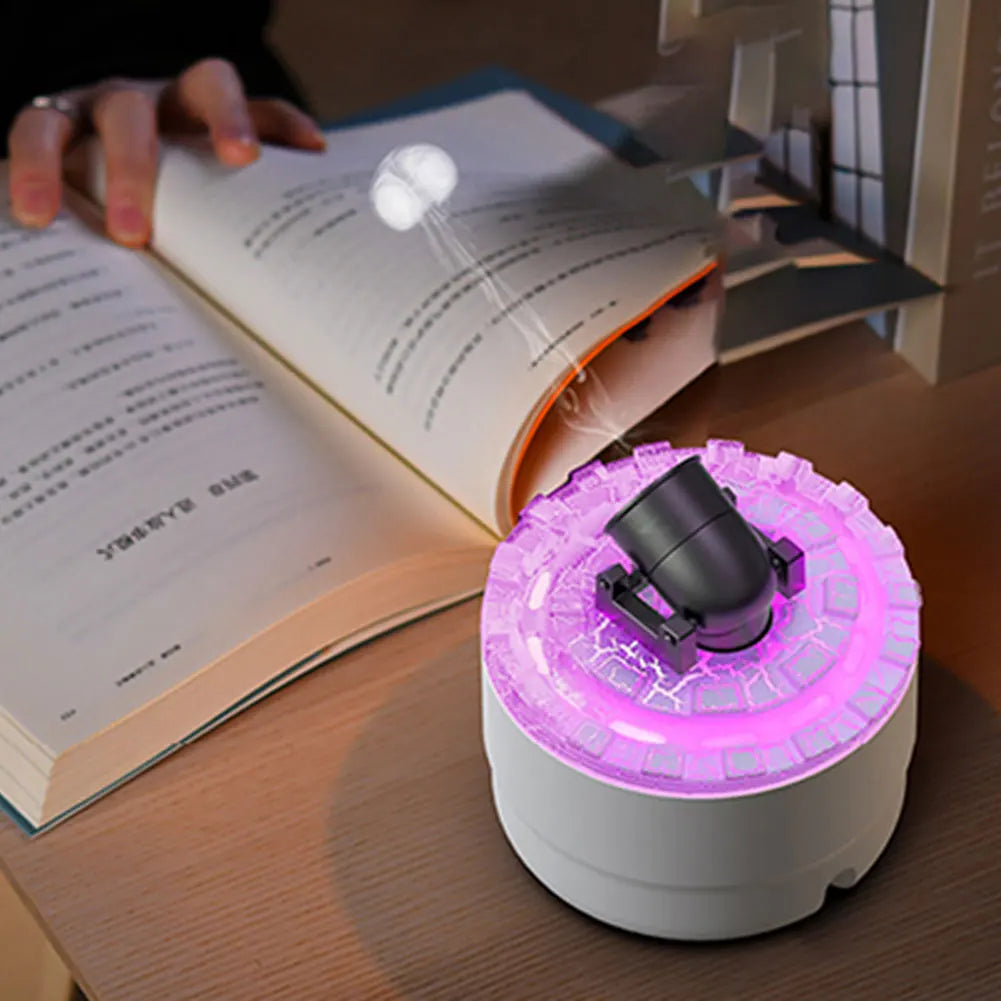 Portable Air Humidifier Volcanic Crack Light Cannons Air Aroma Diffuser with Timer Air Aromatherapy Humidifiers for Home Office