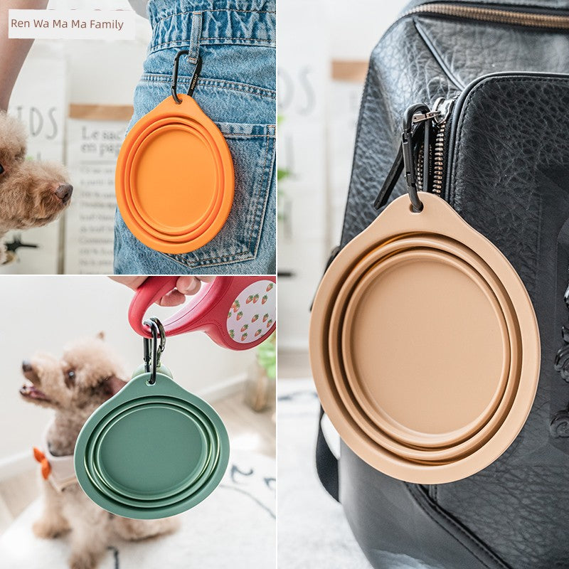 Hidream Dog Outing Water Bowl Portable Folding Bowl Pet Bowl Dog Bowl Dog Basin Water Fountain Drinking Water Food Basin