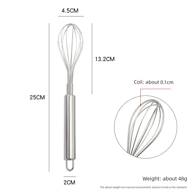 Stainless Steel Manual Eggbeater Hand-Held Batter Cream Mixer Egg White Cake Blender Dough Wheat Flour Mixer Tools