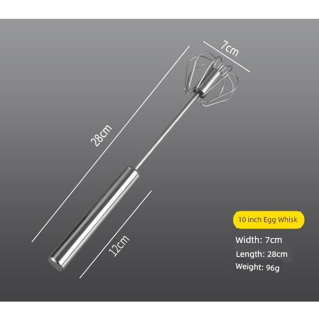 German Stainless Steel Semi-automatic Egg Beater Kitchen Baking Rotate Press Type Mixer Butter Blender