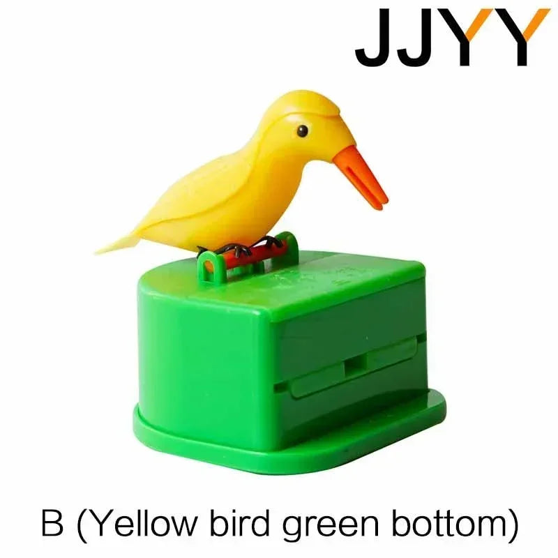 JJYY Detachable Creative Bird-shaped Toothpick Storage Box Automatic Push Toothpick Box Restaurant Must-have