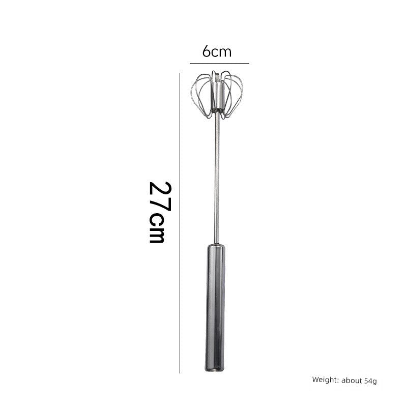 Stainless Steel Semi-automatic Egg Beater Cream Mixer Hand Push Style Rotate Blender Kitchen Baking Tools
