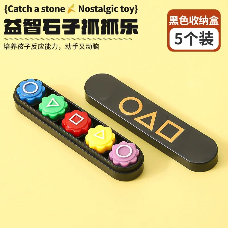 Gonggi Squid Game Tradition Game Kawaii Creative Kids Toys Grab Stones Children Developmental Toys Family Party Holiday Gifts
