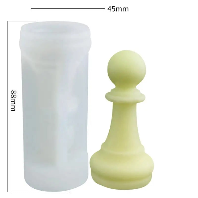 DIY Chess Piece Crystal Epoxy Resin Mold Queen King Three-Dimensional Chess Silicone Mold For Epoxy Resin Mould Crafts