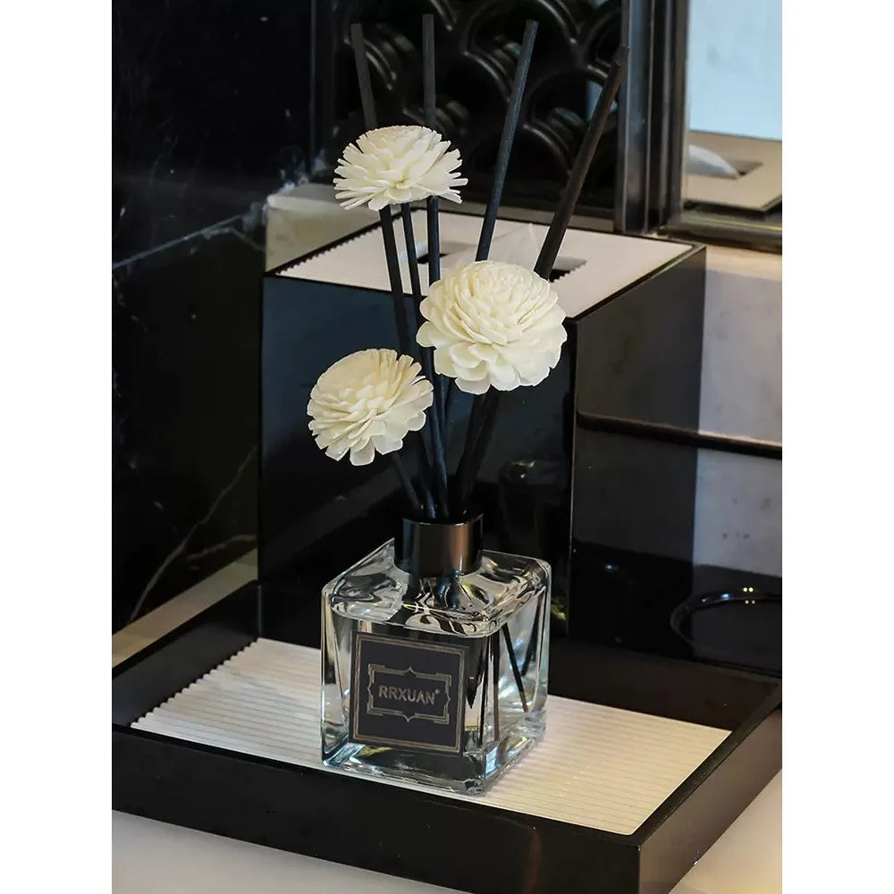 Reed Diffuser Dried Flowers Fragrance Fire-Free Aroma Essential Oil Home Fragrance 50ml