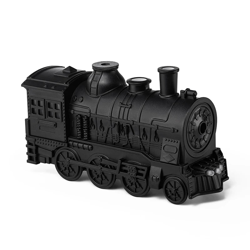 Train Shape Aromatherapy Diffuser Desktop Essential Oils Difusor Smoke Ring Double Spray Ultrasonic Air Humidifier with LED Lamp