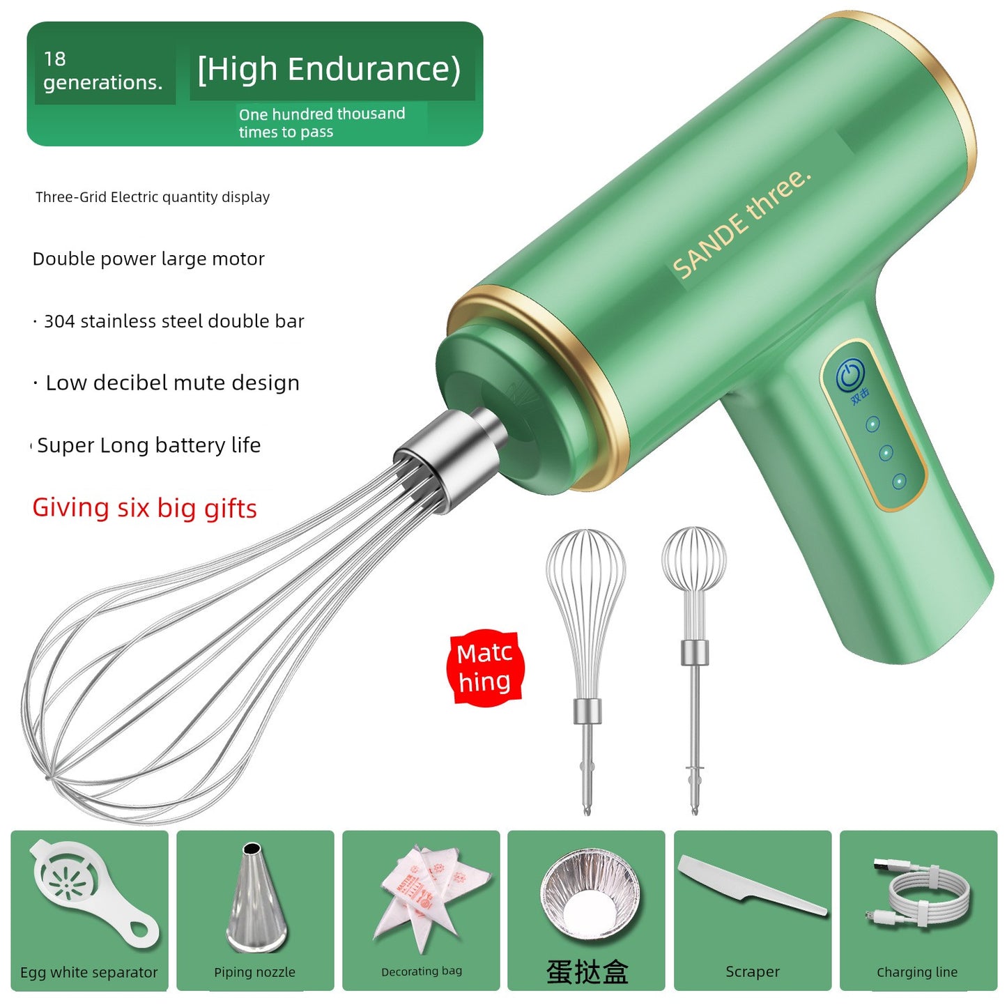 Factory Direct Supply Egg Beater Electric For Home Mini Cake Machine Cake Stirring Other DDQ-A01G1