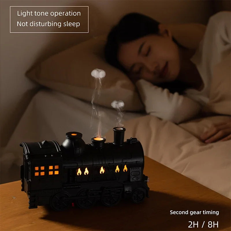New 300ML Train Air Humidifier Ultrasonic Aromatherapy Diffuser USB Fragrance Essential Oil Aroma Difusor Jellyfish Humidifier