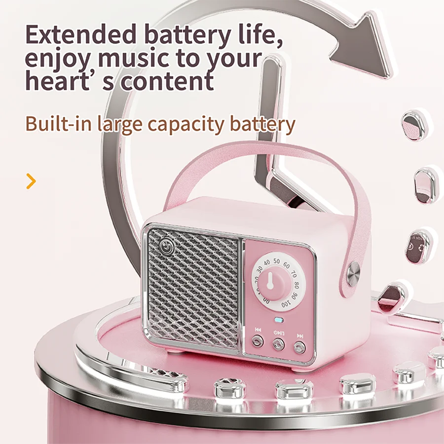 Caixa De Som Bluetooth Speaker Portable Sound Box Music Wireless Radio FM Mini Bocina Mp3 Coluna Column Blootooth Audio Baffle