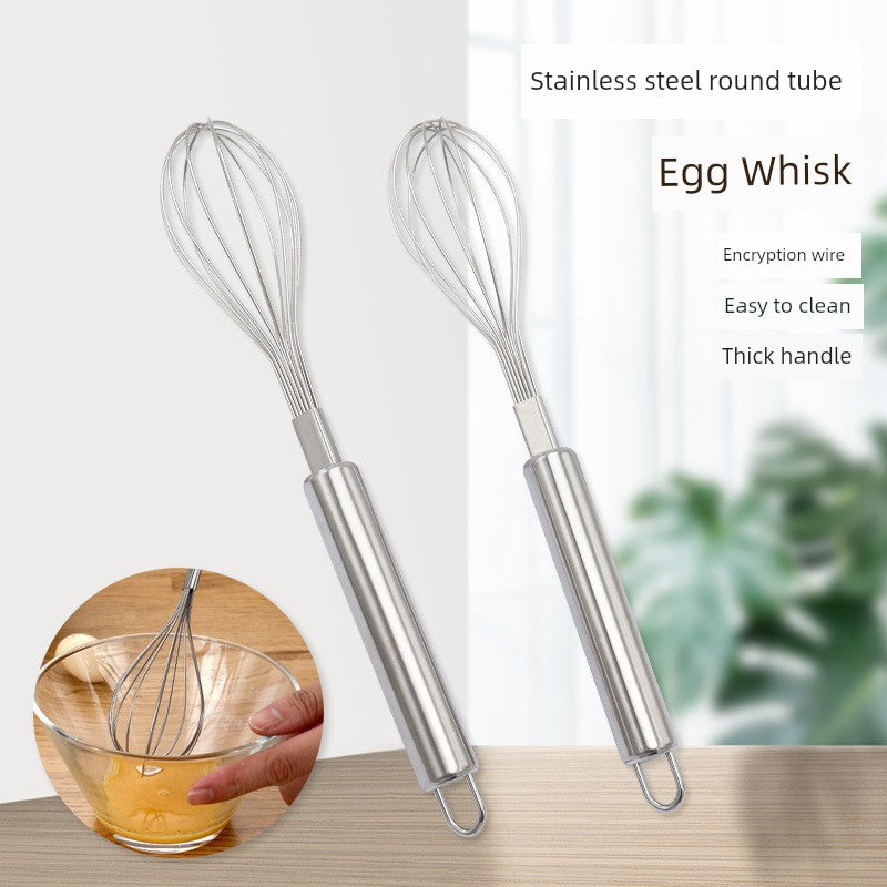 Stainless Steel Manual Eggbeater Hand-Held Batter Cream Mixer Egg White Cake Blender Dough Wheat Flour Mixer Tools