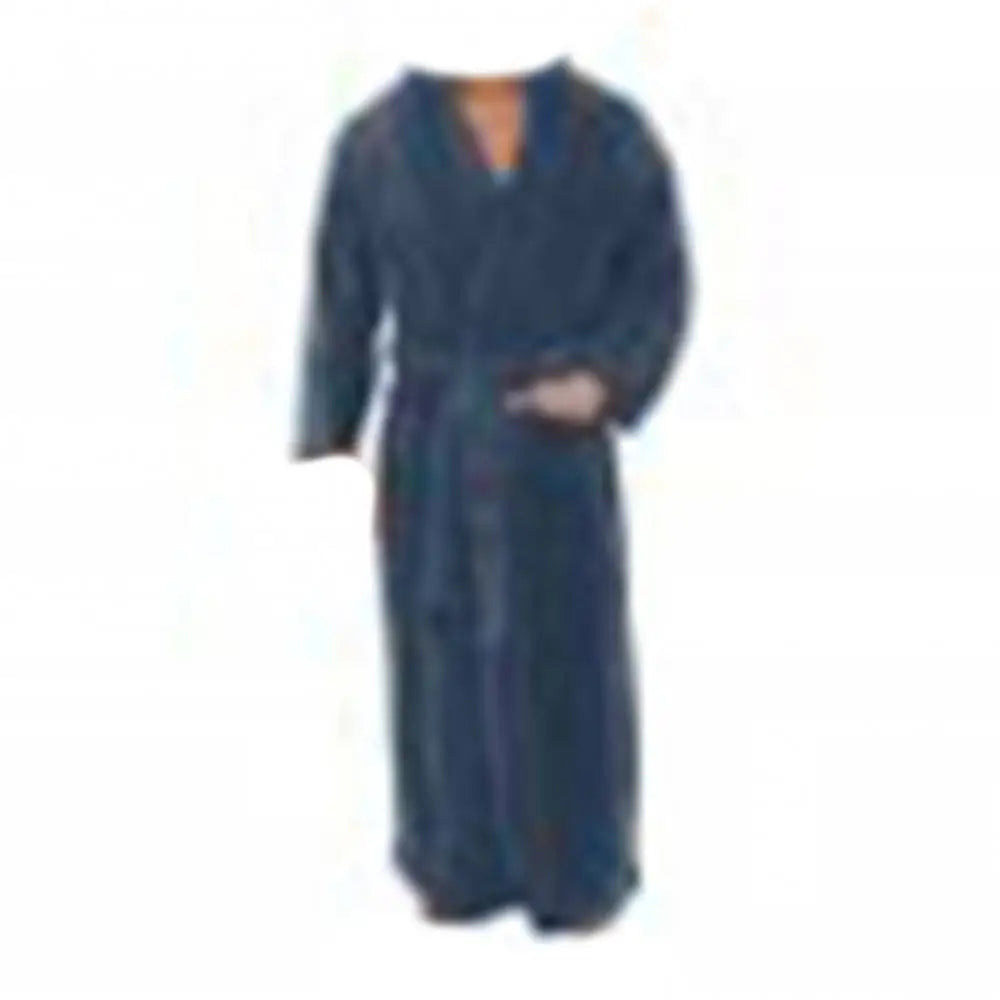 Loose Men Flannel Robe Winter Long Robe Home Gown Sleepwear Solid Color Pockets Winter Warm Casual Fleece Robe Lounge Nightgown