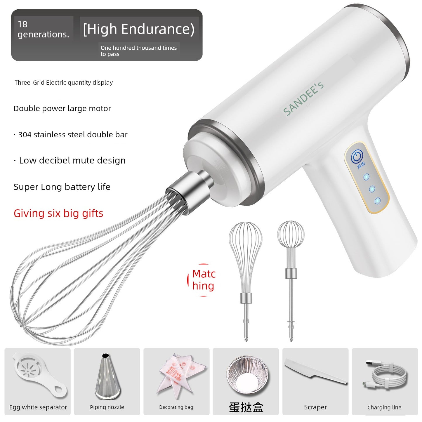 Factory Direct Supply Egg Beater Electric For Home Mini Cake Machine Cake Stirring Other DDQ-A01G1