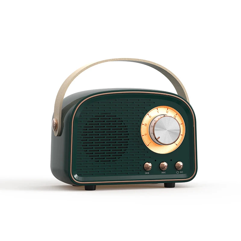 Retro Mini Bluetooth Speaker DW21 Classical Music Player Sound Stereo Subwoofer Portable Decoration Speakers Home Music Player