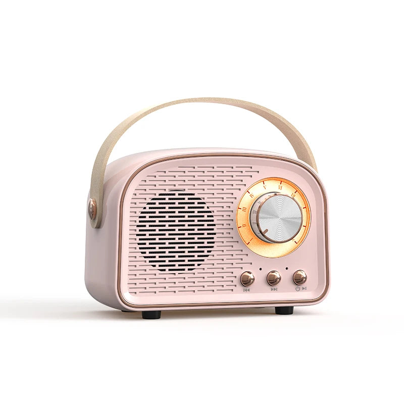 Retro Mini Bluetooth Speaker DW21 Classical Music Player Sound Stereo Subwoofer Portable Decoration Speakers Home Music Player