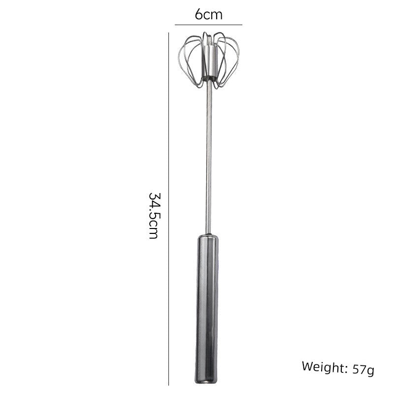 Stainless Steel Semi-automatic Egg Beater Cream Mixer Hand Push Style Rotate Blender Kitchen Baking Tools