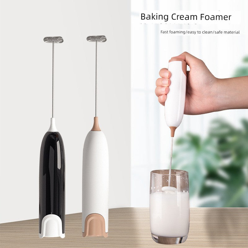 Coffee Milk Frother Mixer Rechargeable Egg Beater Electric For Home Handheld Baking Beat up the Cream Cake Hair