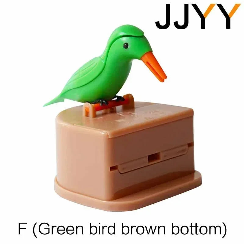 JJYY Detachable Creative Bird-shaped Toothpick Storage Box Automatic Push Toothpick Box Restaurant Must-have
