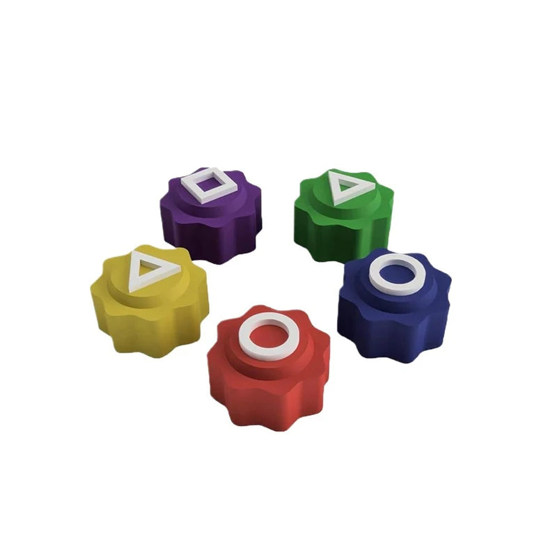 Korean Folk Game Sets Dice Party Game Props Square Circle Triangle Family Stone Catching Game Props Gonggi Jack Set For Kid Set