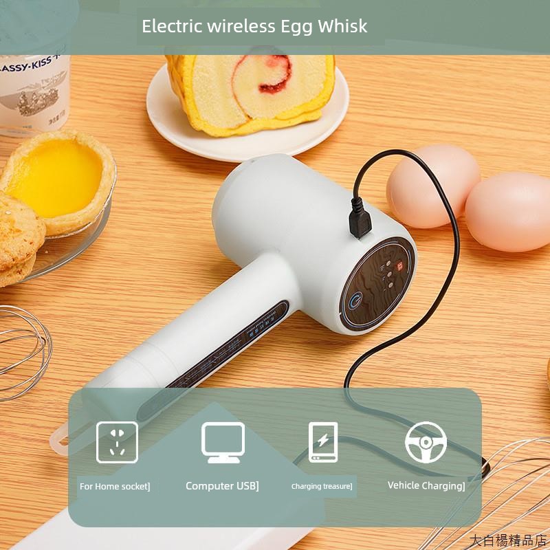 In Stock Electric Handheld Cream Blender Small Automatic For Home Adjustable Stainless Steel Mixer Egg Beater