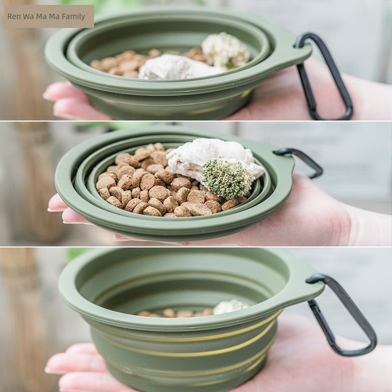 Hidream Dog Outing Water Bowl Portable Folding Bowl Pet Bowl Dog Bowl Dog Basin Water Fountain Drinking Water Food Basin