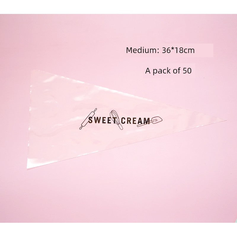 Disposable Plastic Piping Bag Thickened Cream Cookies Baby Food Supplement Baking Tool Baking Pasted Sack