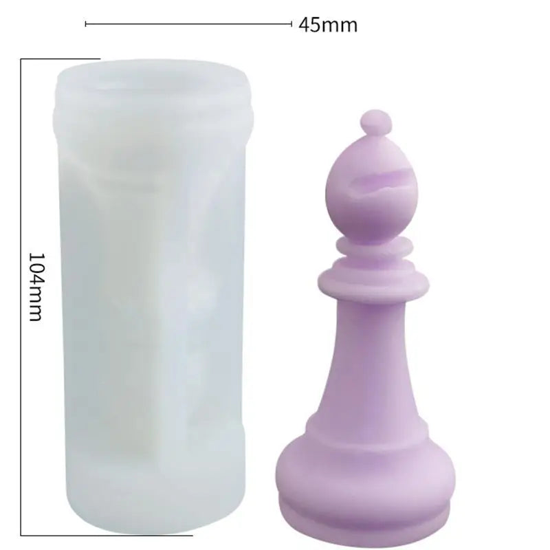 DIY Chess Piece Crystal Epoxy Resin Mold Queen King Three-Dimensional Chess Silicone Mold For Epoxy Resin Mould Crafts