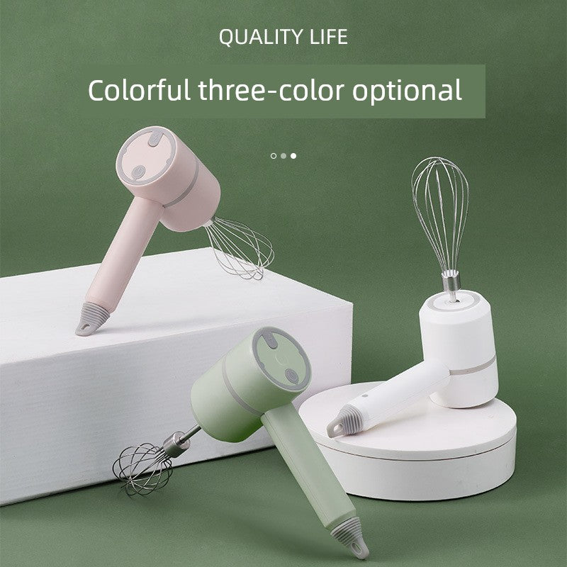 New Arrival Cross-Border Wireless Electric Whisk Charging Handheld Small Cream Blender Two-in-One Stirring Garlic Press