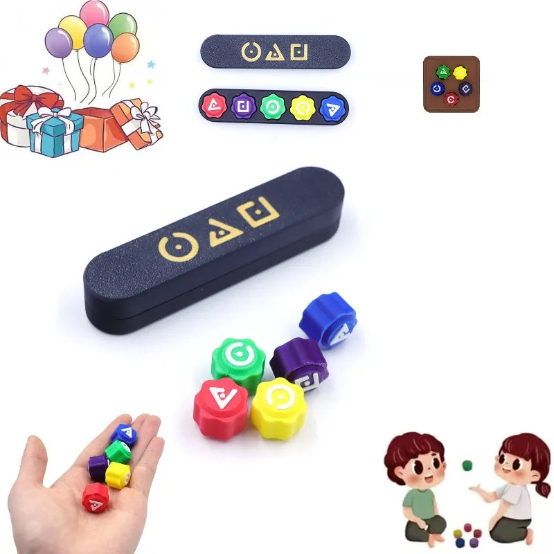 Gonggi Squid Game Tradition Game Kawaii Creative Kids Toys Grab Stones Children Developmental Toys Family Party Holiday Gifts