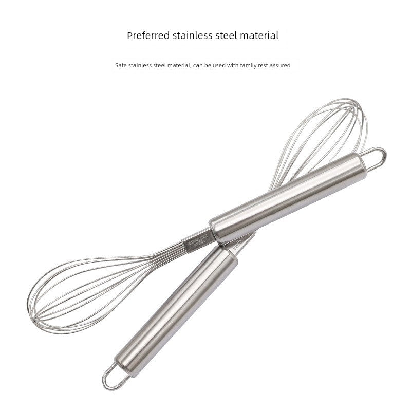 Stainless Steel Manual Eggbeater Hand-Held Batter Cream Mixer Egg White Cake Blender Dough Wheat Flour Mixer Tools