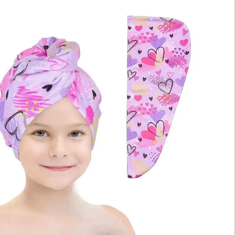 1 piece of ultra-fine fiber dry hair cap, absorbent quick drying bathroom hair towel, bathroom supplies