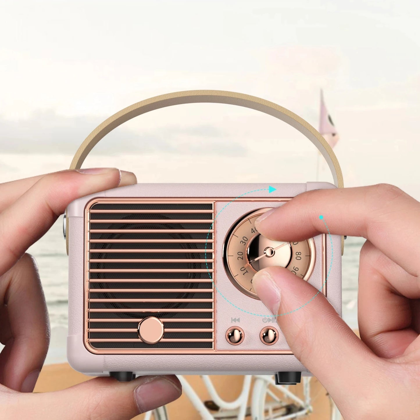Mini Retro Bluetooth-compatible Speaker HM11 Classical Music Player Sound Stereo Decoration Mini Speakers Travel Music Player