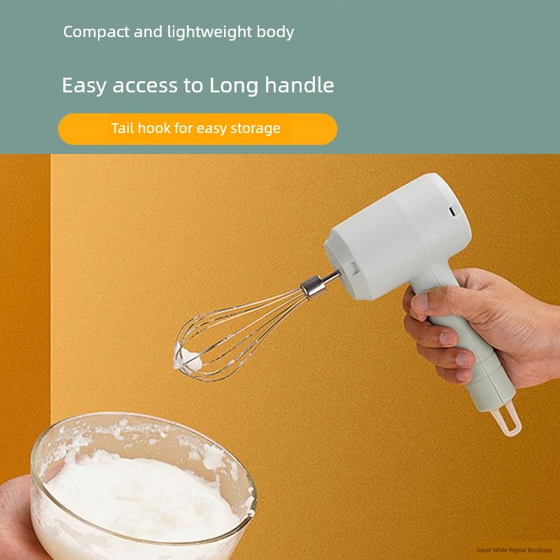 In Stock Electric Handheld Cream Blender Small Automatic For Home Adjustable Stainless Steel Mixer Egg Beater