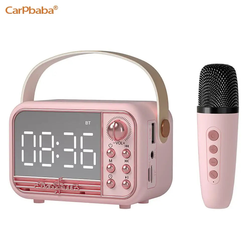 Carpbaba S11 Smart Bluetooth Speaker Bluetooth Speaker Gift Alarm Clock Mirror Clock Small Speaker Radio Children's Gift Kids