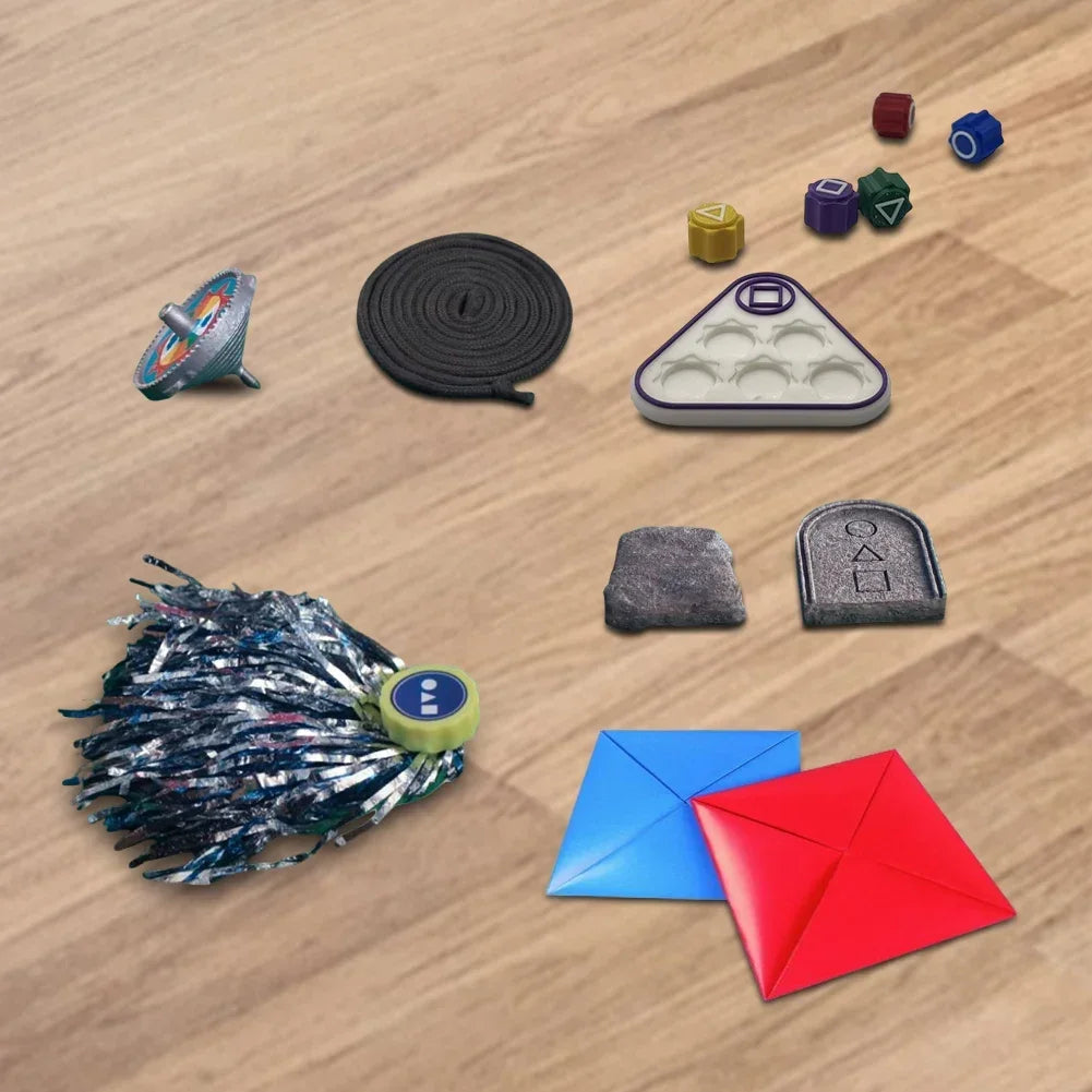 Korean Traditional Play Game Gonggi Jack Stone Pebbles Set Hand Eye Coordination Training Stress Relief Toy Gong Gi Game Set