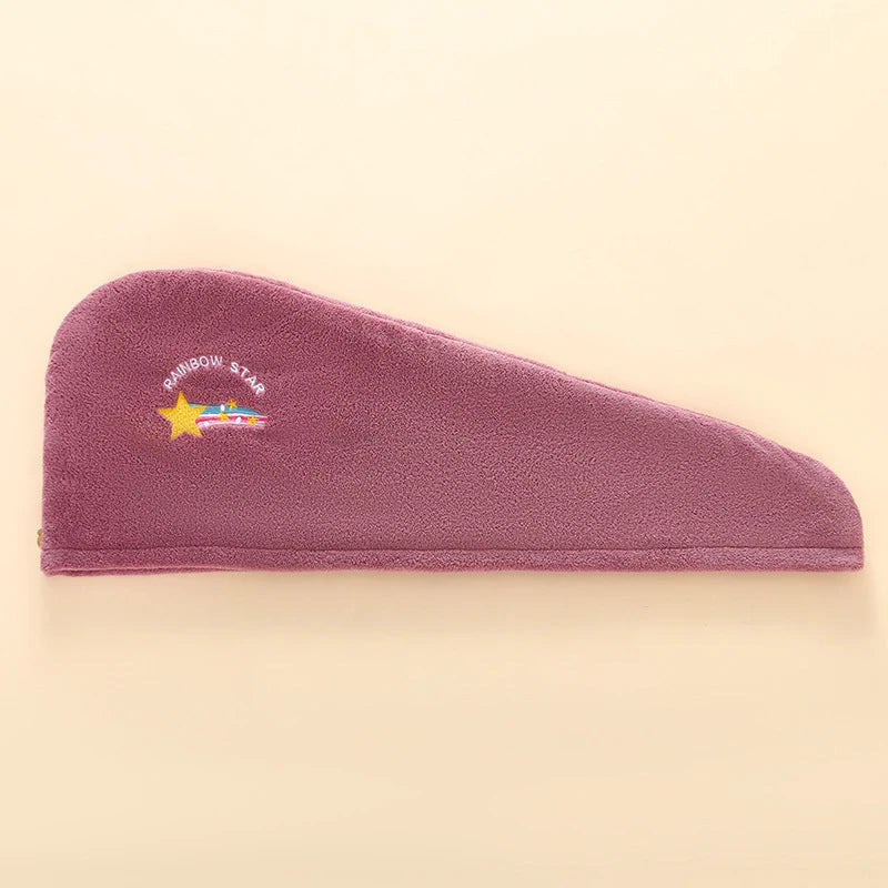 Women Soft Microfiber Towels Shower Cap Towel Bath Hats for Women Dry Hair Cap Quick Drying Soft for Lady Turban Head Girl Towel