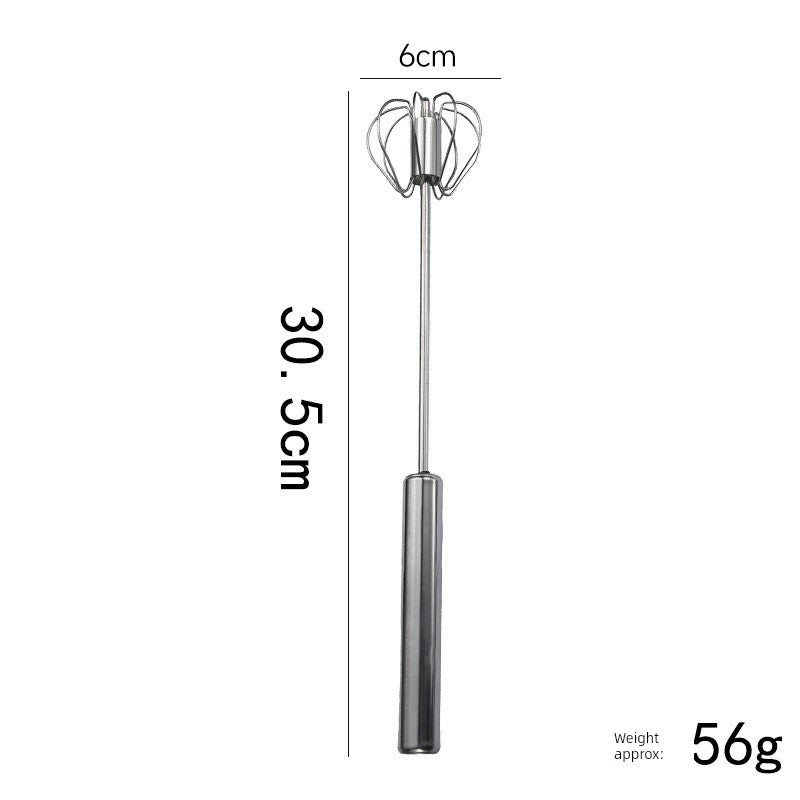 Stainless Steel Semi-automatic Egg Beater Cream Mixer Hand Push Style Rotate Blender Kitchen Baking Tools
