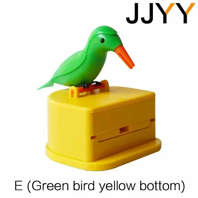 JJYY Detachable Creative Bird-shaped Toothpick Storage Box Automatic Push Toothpick Box Restaurant Must-have