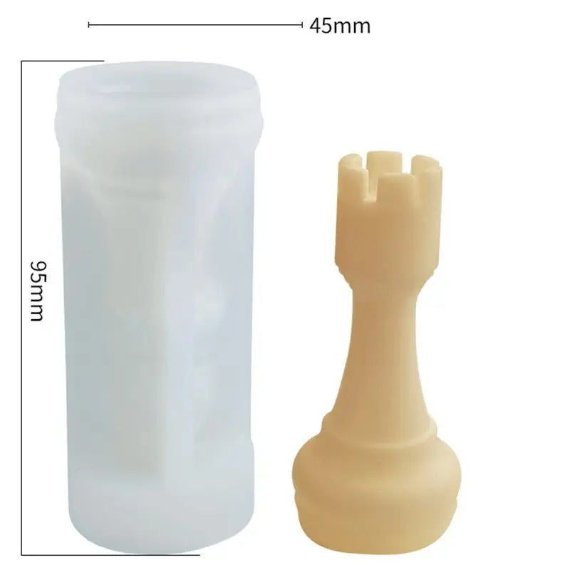 DIY Chess Piece Crystal Epoxy Resin Mold Queen King Three-Dimensional Chess Silicone Mold For Epoxy Resin Mould Crafts